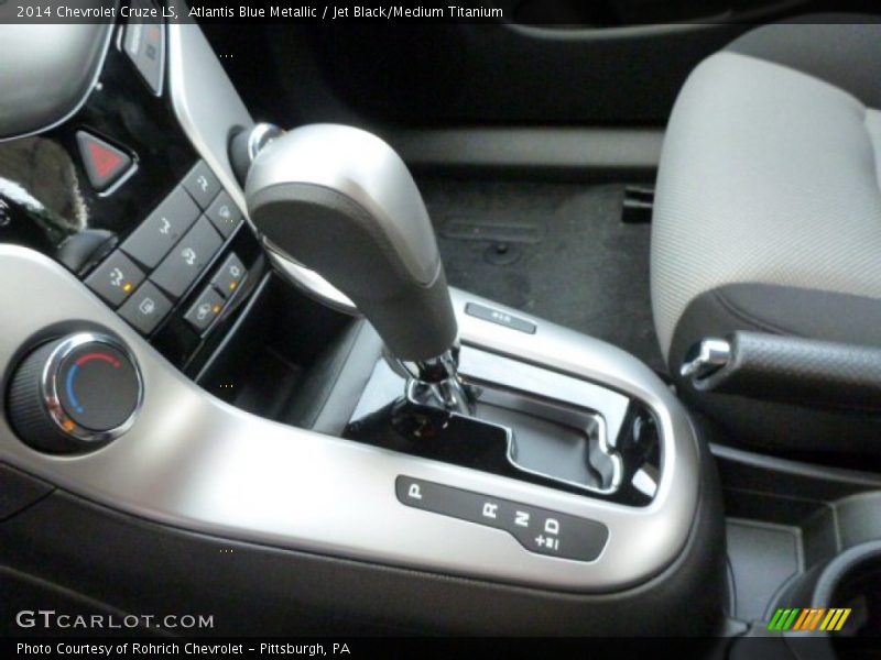 Atlantis Blue Metallic / Jet Black/Medium Titanium 2014 Chevrolet Cruze LS