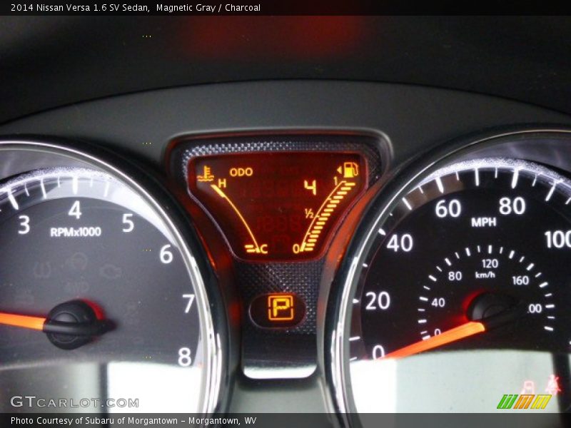 Magnetic Gray / Charcoal 2014 Nissan Versa 1.6 SV Sedan