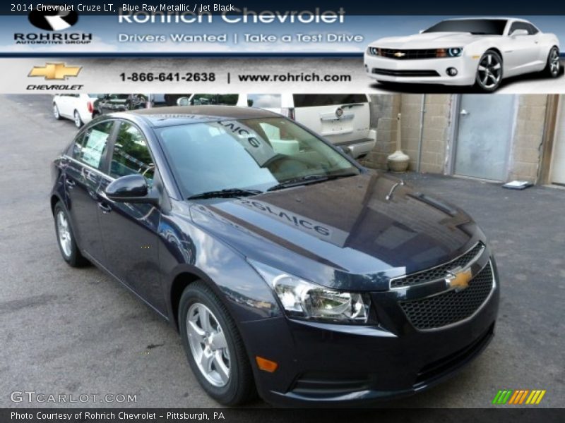 Blue Ray Metallic / Jet Black 2014 Chevrolet Cruze LT
