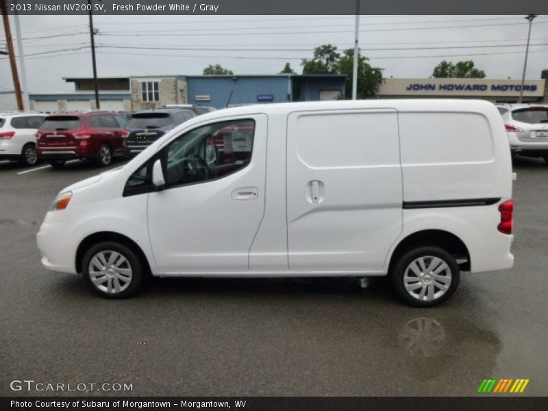 Fresh Powder White / Gray 2013 Nissan NV200 SV