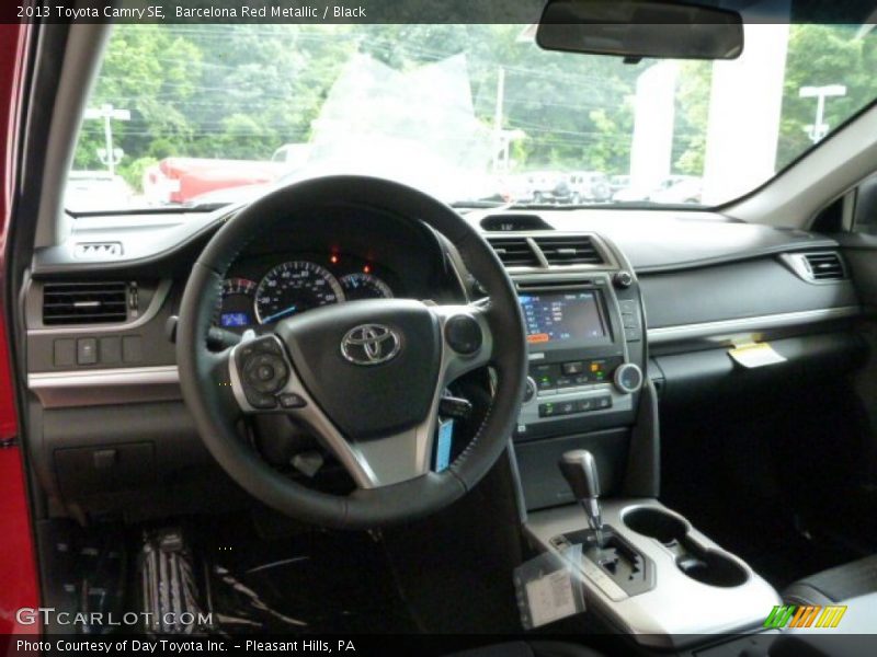 Barcelona Red Metallic / Black 2013 Toyota Camry SE