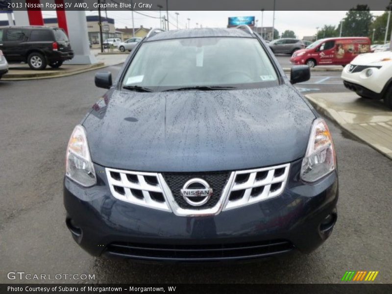 Graphite Blue / Gray 2013 Nissan Rogue SV AWD