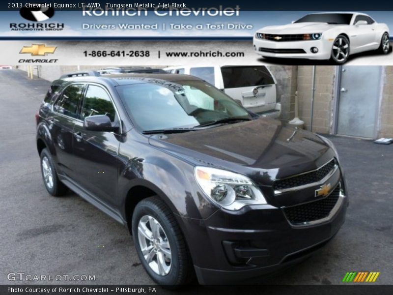 Tungsten Metallic / Jet Black 2013 Chevrolet Equinox LT AWD