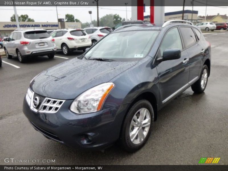 Graphite Blue / Gray 2013 Nissan Rogue SV AWD
