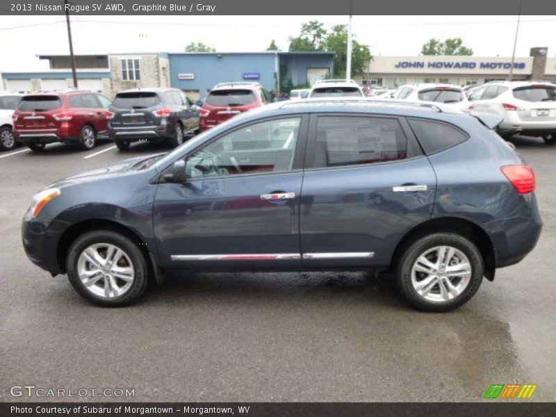 Graphite Blue / Gray 2013 Nissan Rogue SV AWD