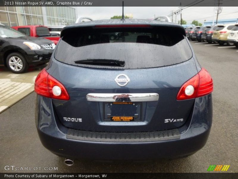 Graphite Blue / Gray 2013 Nissan Rogue SV AWD