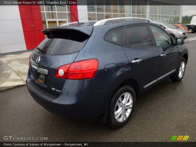 Graphite Blue / Gray 2013 Nissan Rogue SV AWD