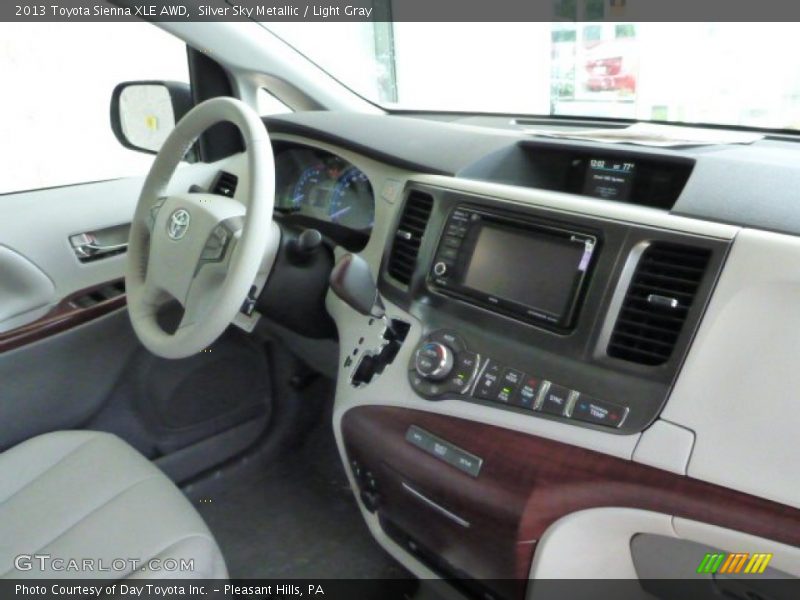 Silver Sky Metallic / Light Gray 2013 Toyota Sienna XLE AWD