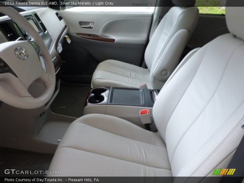 Silver Sky Metallic / Light Gray 2013 Toyota Sienna XLE AWD