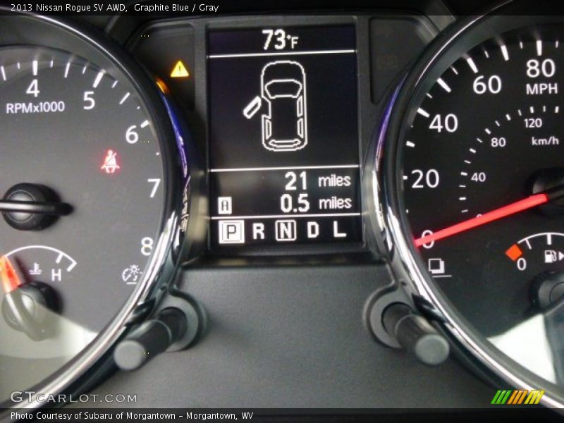 Graphite Blue / Gray 2013 Nissan Rogue SV AWD