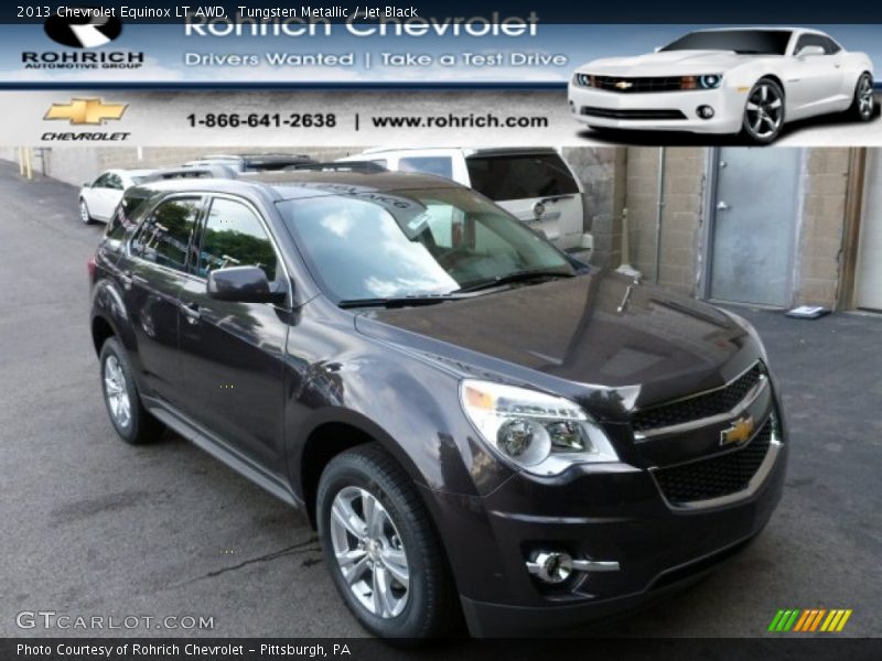 Tungsten Metallic / Jet Black 2013 Chevrolet Equinox LT AWD