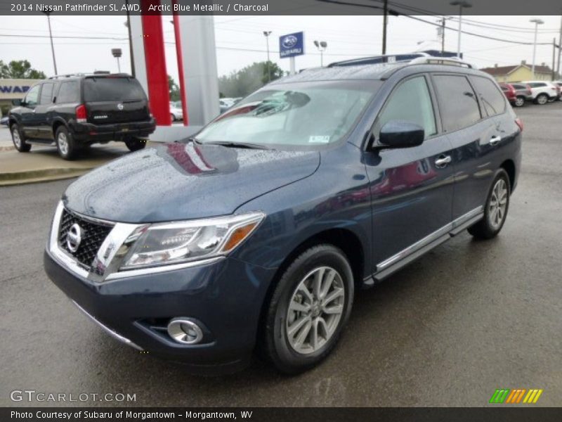 Arctic Blue Metallic / Charcoal 2014 Nissan Pathfinder SL AWD