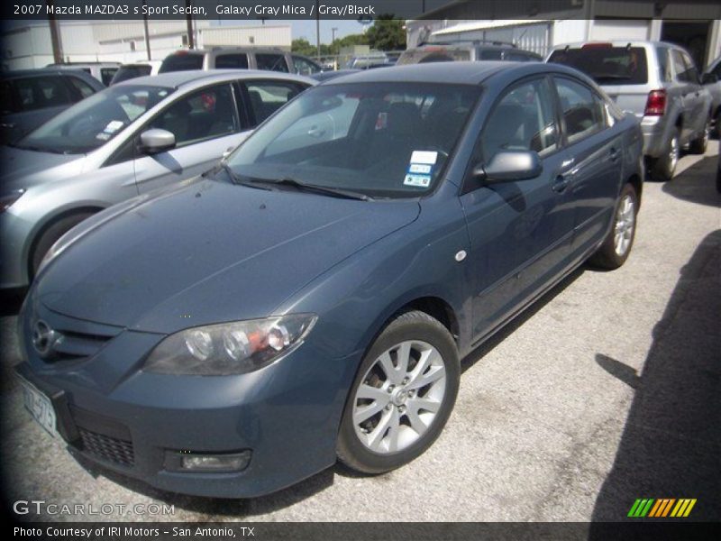 Galaxy Gray Mica / Gray/Black 2007 Mazda MAZDA3 s Sport Sedan