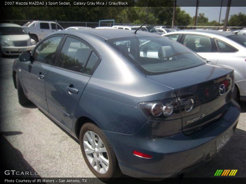 Galaxy Gray Mica / Gray/Black 2007 Mazda MAZDA3 s Sport Sedan