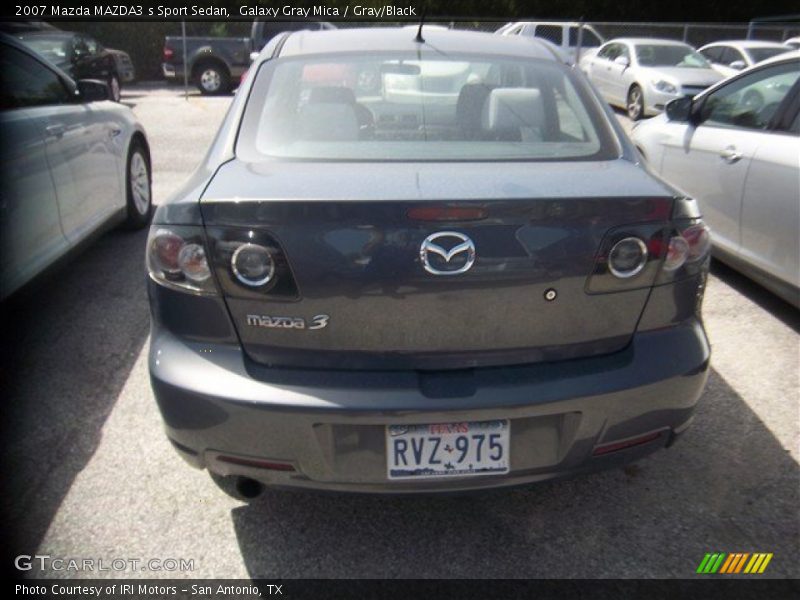 Galaxy Gray Mica / Gray/Black 2007 Mazda MAZDA3 s Sport Sedan