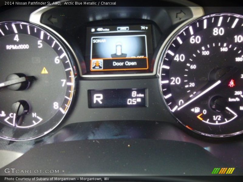 Arctic Blue Metallic / Charcoal 2014 Nissan Pathfinder SL AWD