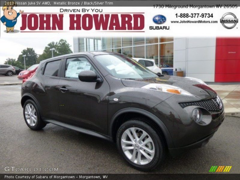 Metallic Bronze / Black/Silver Trim 2013 Nissan Juke SV AWD