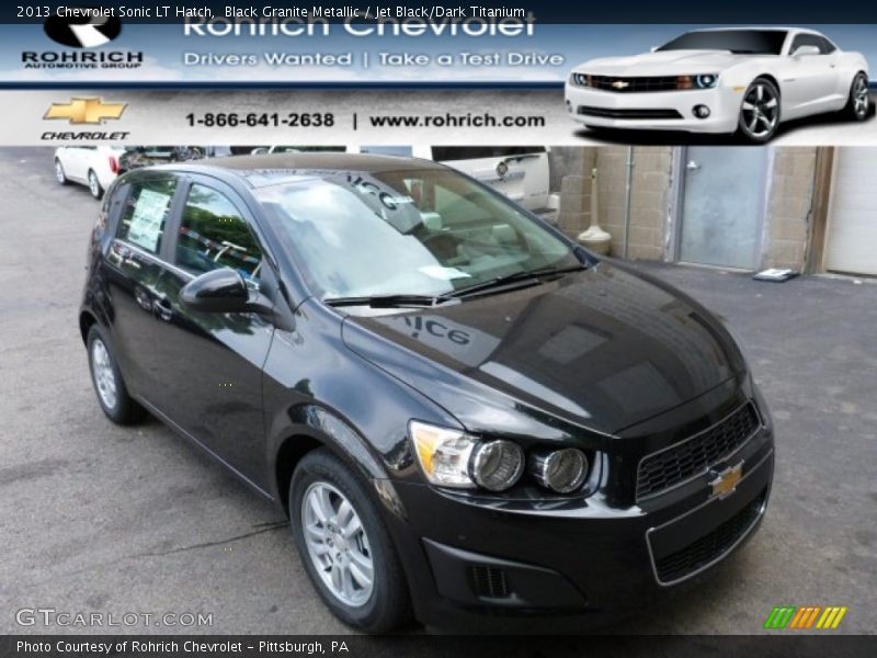 Black Granite Metallic / Jet Black/Dark Titanium 2013 Chevrolet Sonic LT Hatch