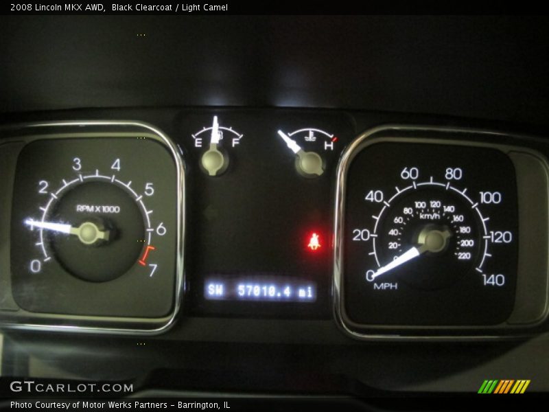 Black Clearcoat / Light Camel 2008 Lincoln MKX AWD
