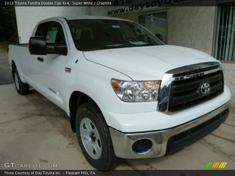 Super White / Graphite 2013 Toyota Tundra Double Cab 4x4