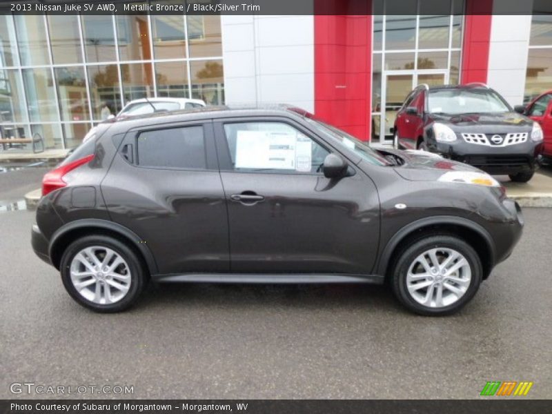 Metallic Bronze / Black/Silver Trim 2013 Nissan Juke SV AWD