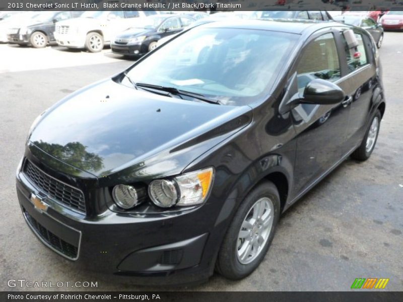 Black Granite Metallic / Jet Black/Dark Titanium 2013 Chevrolet Sonic LT Hatch