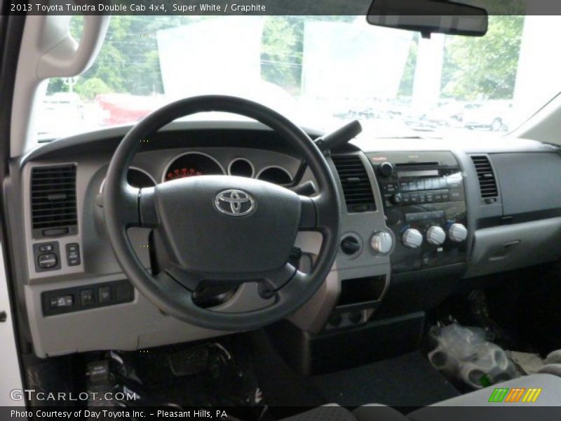 Super White / Graphite 2013 Toyota Tundra Double Cab 4x4