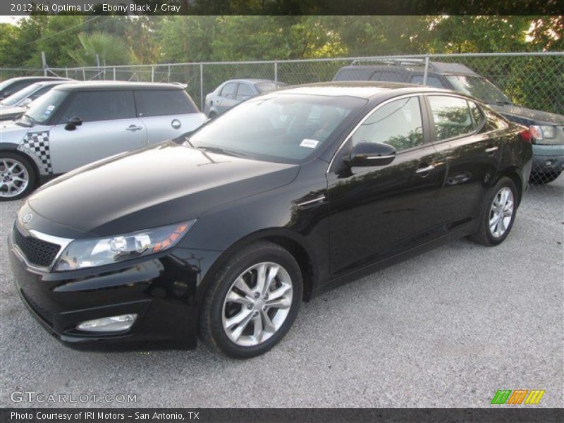 Ebony Black / Gray 2012 Kia Optima LX