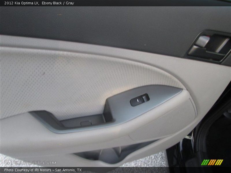 Ebony Black / Gray 2012 Kia Optima LX