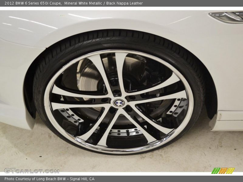 Mineral White Metallic / Black Nappa Leather 2012 BMW 6 Series 650i Coupe