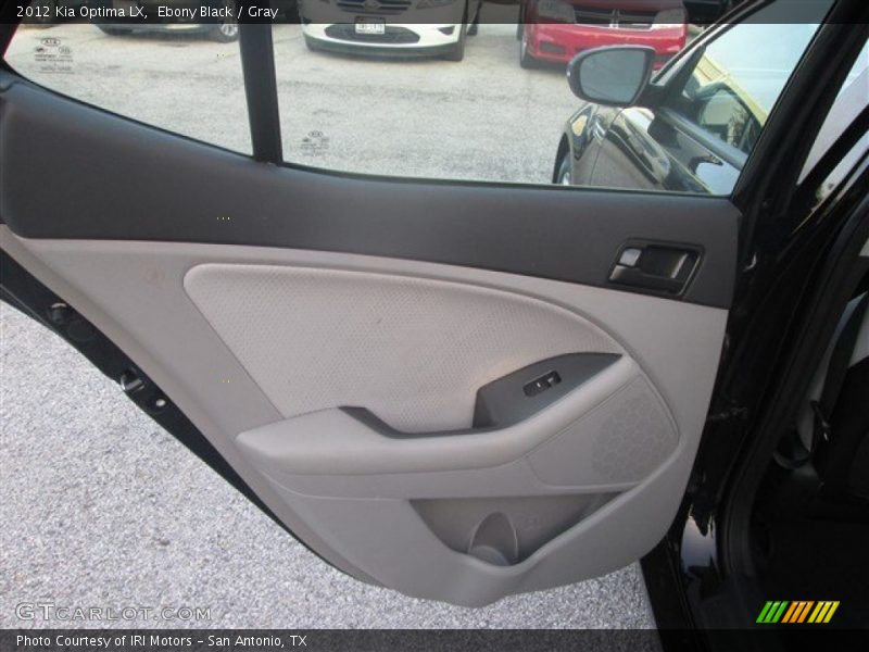 Ebony Black / Gray 2012 Kia Optima LX