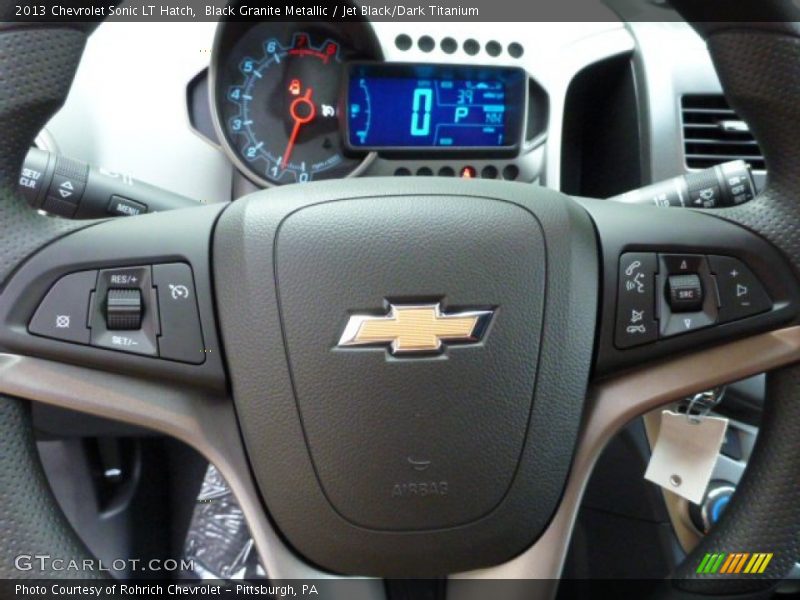 Black Granite Metallic / Jet Black/Dark Titanium 2013 Chevrolet Sonic LT Hatch