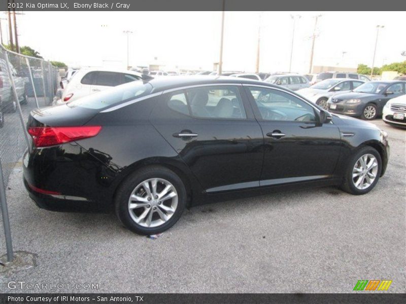 Ebony Black / Gray 2012 Kia Optima LX