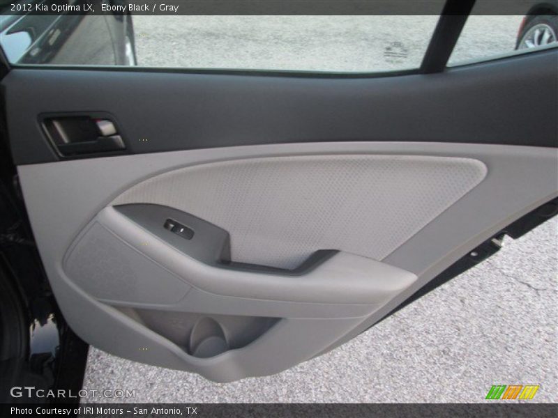 Ebony Black / Gray 2012 Kia Optima LX