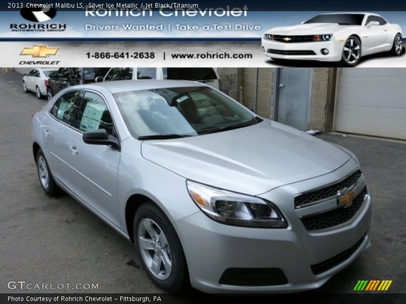 Silver Ice Metallic / Jet Black/Titanium 2013 Chevrolet Malibu LS