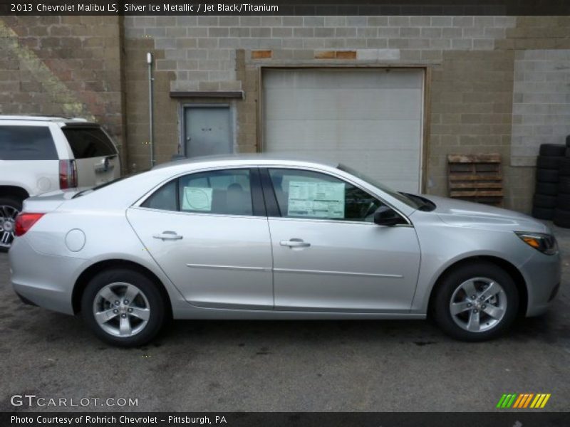 Silver Ice Metallic / Jet Black/Titanium 2013 Chevrolet Malibu LS