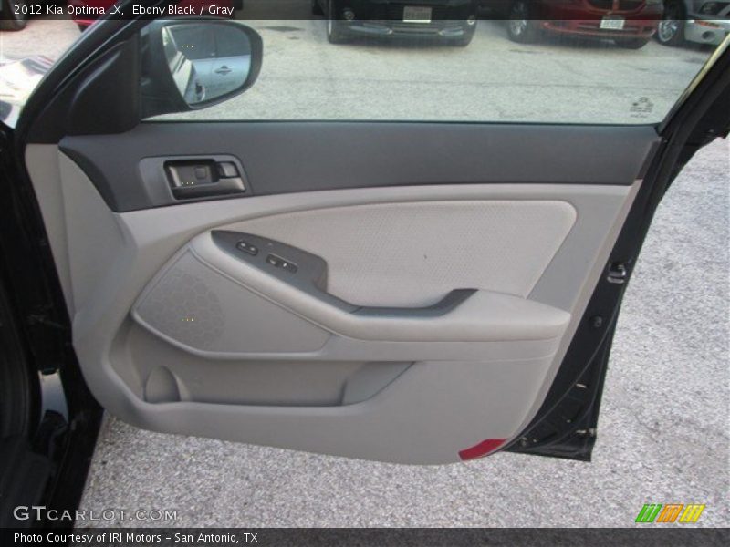 Ebony Black / Gray 2012 Kia Optima LX