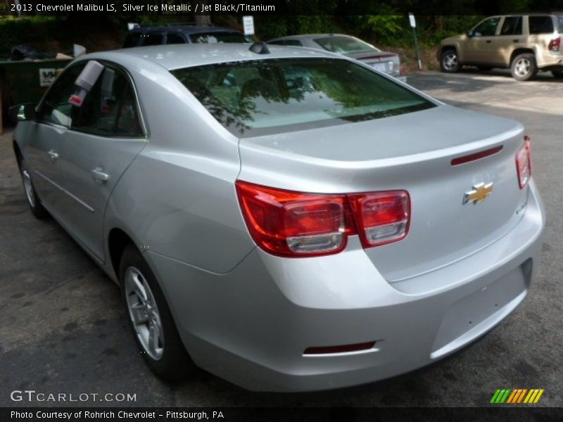 Silver Ice Metallic / Jet Black/Titanium 2013 Chevrolet Malibu LS