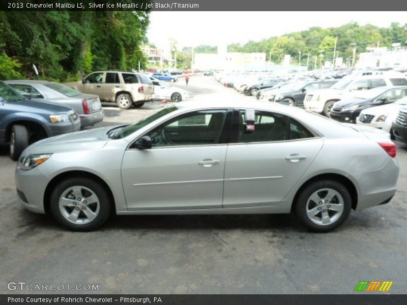 Silver Ice Metallic / Jet Black/Titanium 2013 Chevrolet Malibu LS