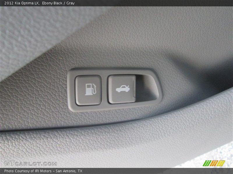 Ebony Black / Gray 2012 Kia Optima LX