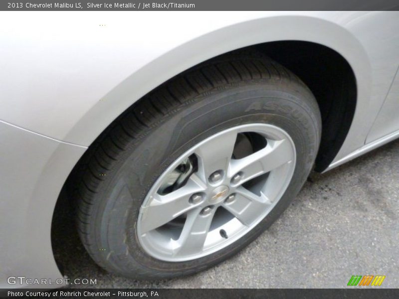 Silver Ice Metallic / Jet Black/Titanium 2013 Chevrolet Malibu LS