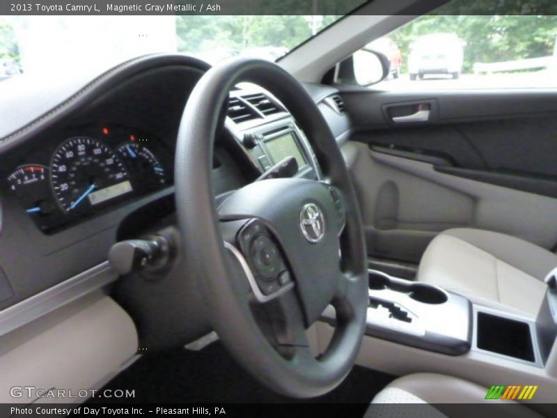 Magnetic Gray Metallic / Ash 2013 Toyota Camry L