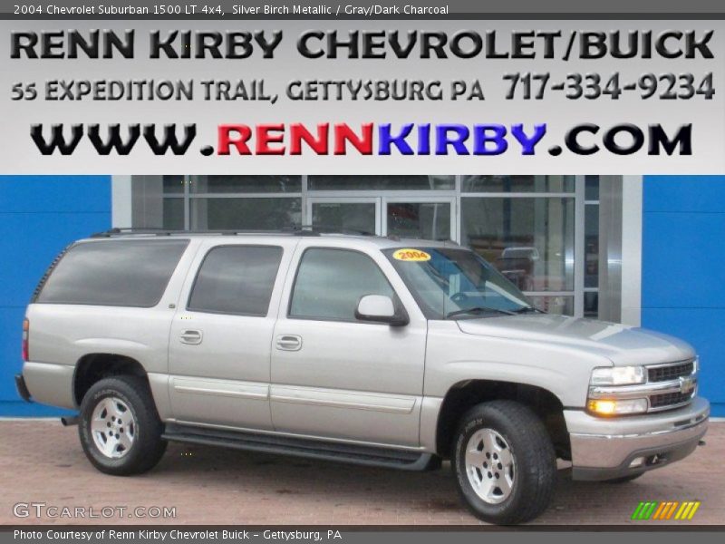 Silver Birch Metallic / Gray/Dark Charcoal 2004 Chevrolet Suburban 1500 LT 4x4