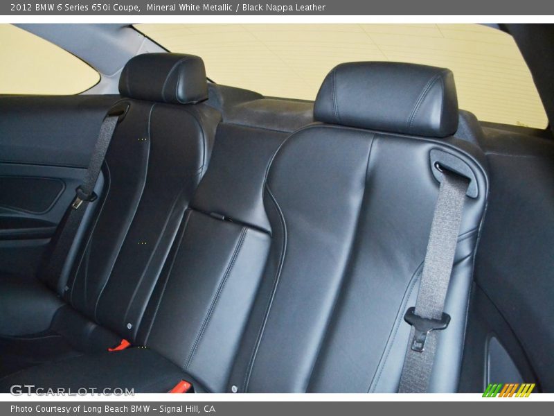 Mineral White Metallic / Black Nappa Leather 2012 BMW 6 Series 650i Coupe