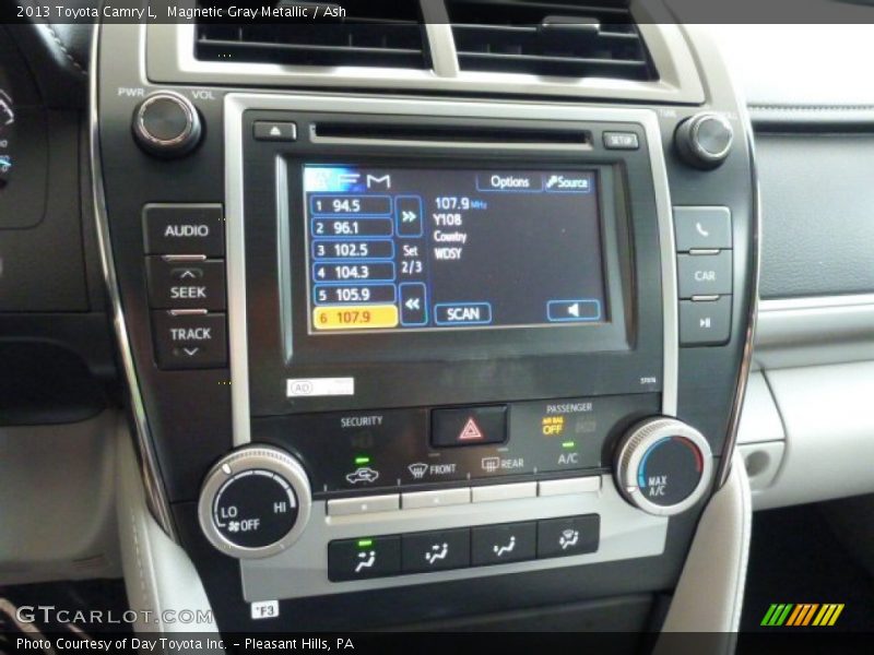 Magnetic Gray Metallic / Ash 2013 Toyota Camry L
