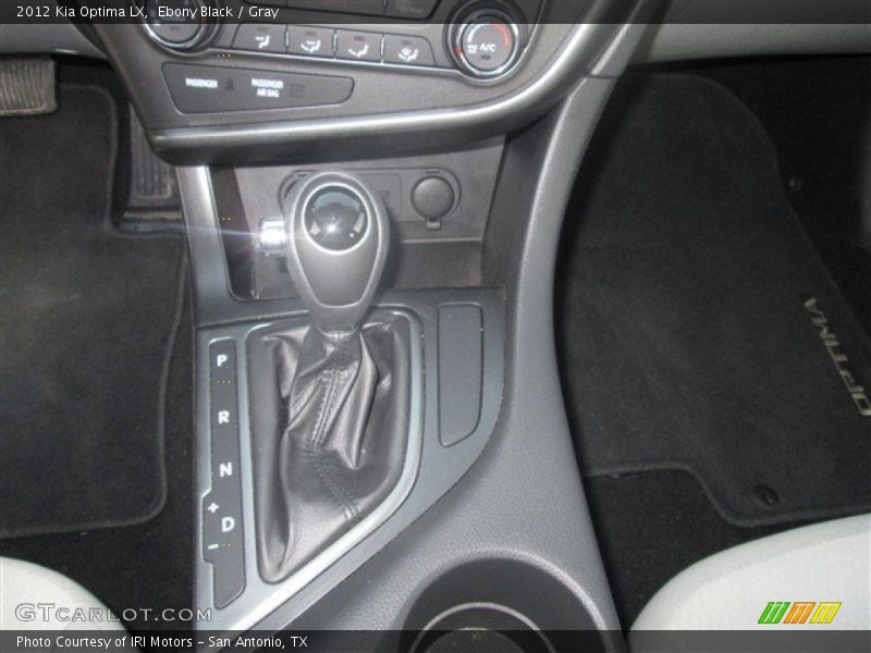 Ebony Black / Gray 2012 Kia Optima LX
