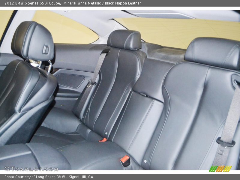 Mineral White Metallic / Black Nappa Leather 2012 BMW 6 Series 650i Coupe