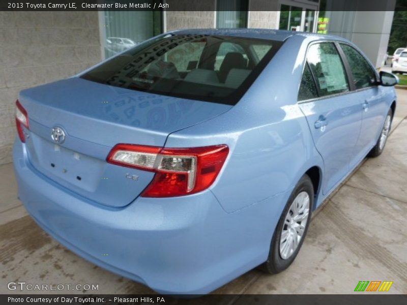 Clearwater Blue Metallic / Ash 2013 Toyota Camry LE
