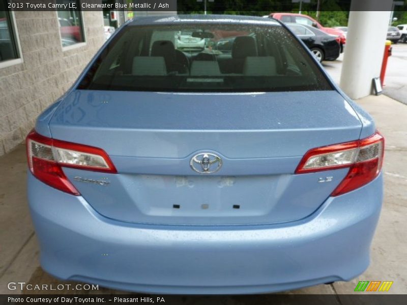Clearwater Blue Metallic / Ash 2013 Toyota Camry LE