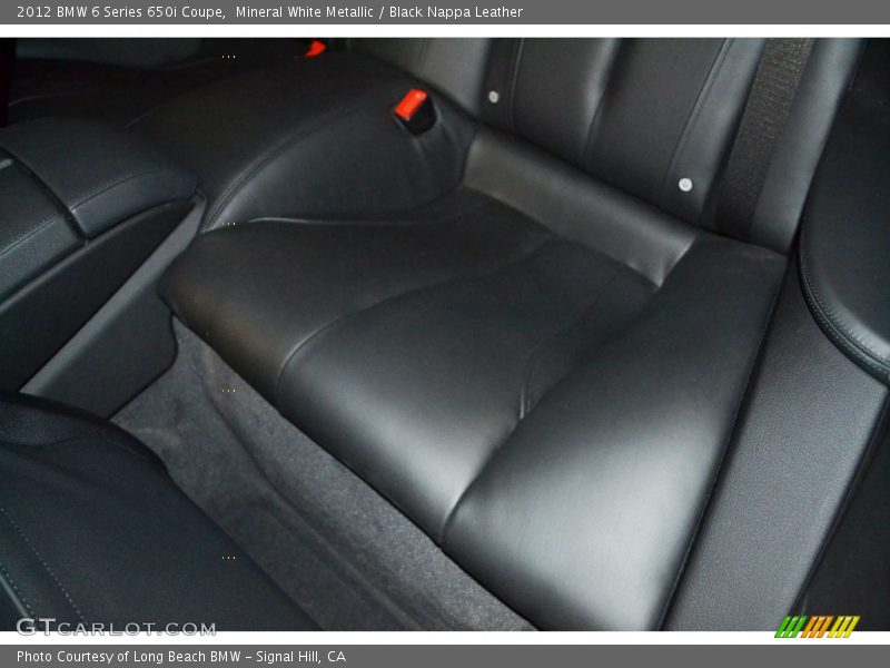 Mineral White Metallic / Black Nappa Leather 2012 BMW 6 Series 650i Coupe